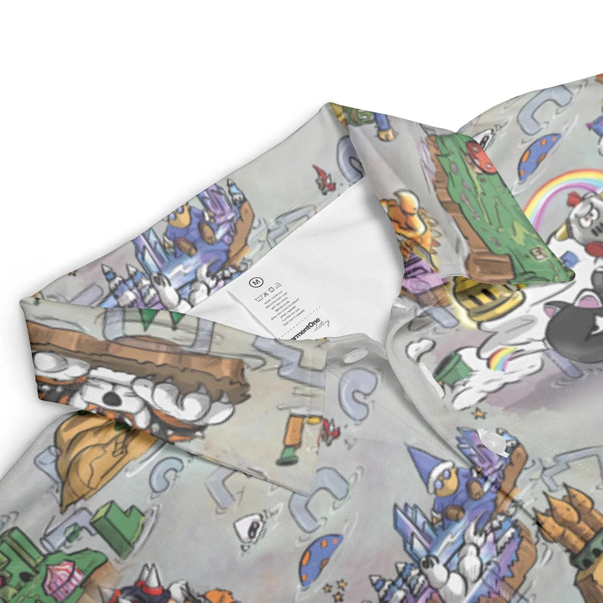 Mushroom World Super Mario Worlds AOP Men/Women Polo Shirt