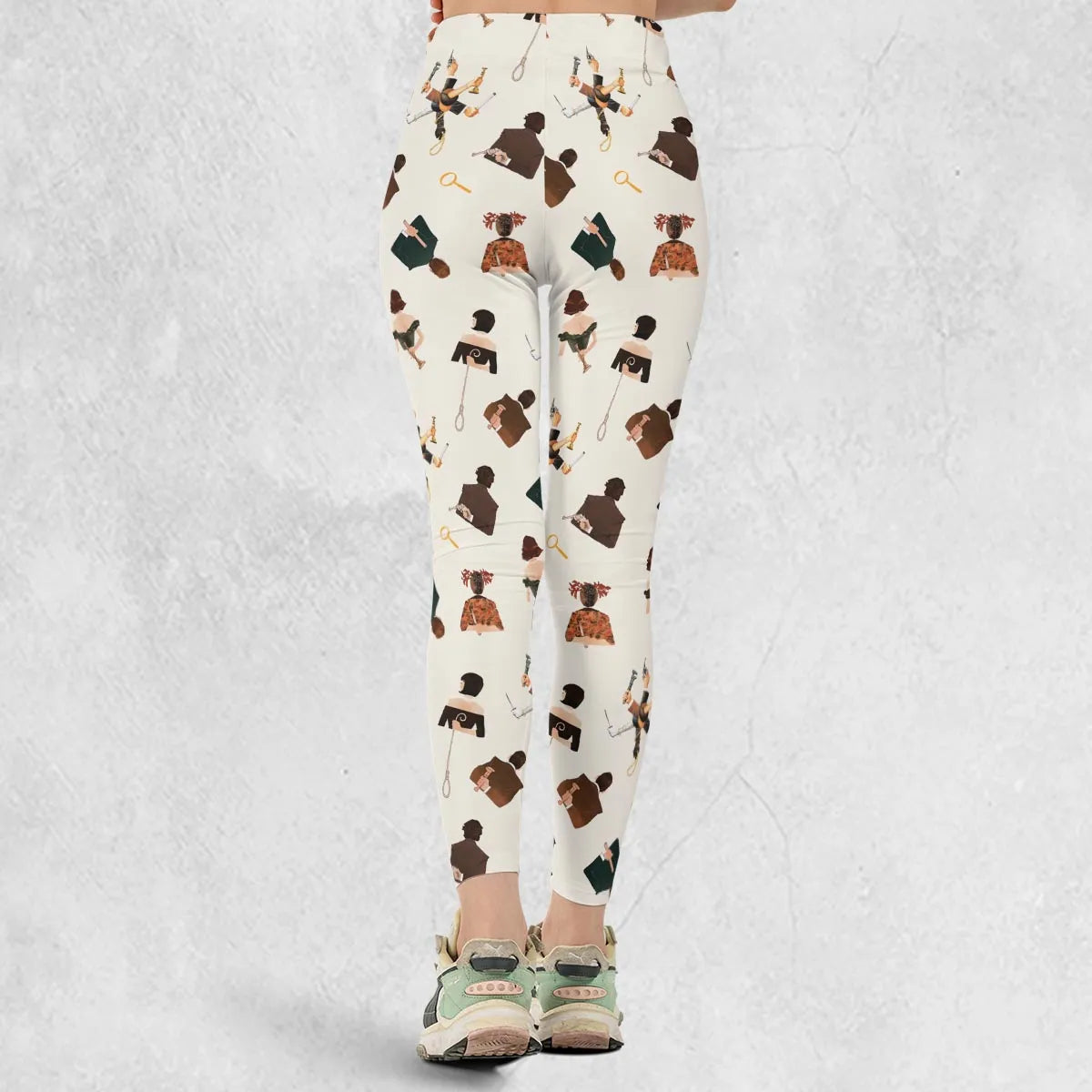 Clue The Movie Characters Pattern Legging
