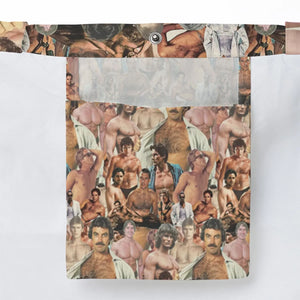 Vintage Hunks of The 80s Large Tote Bag