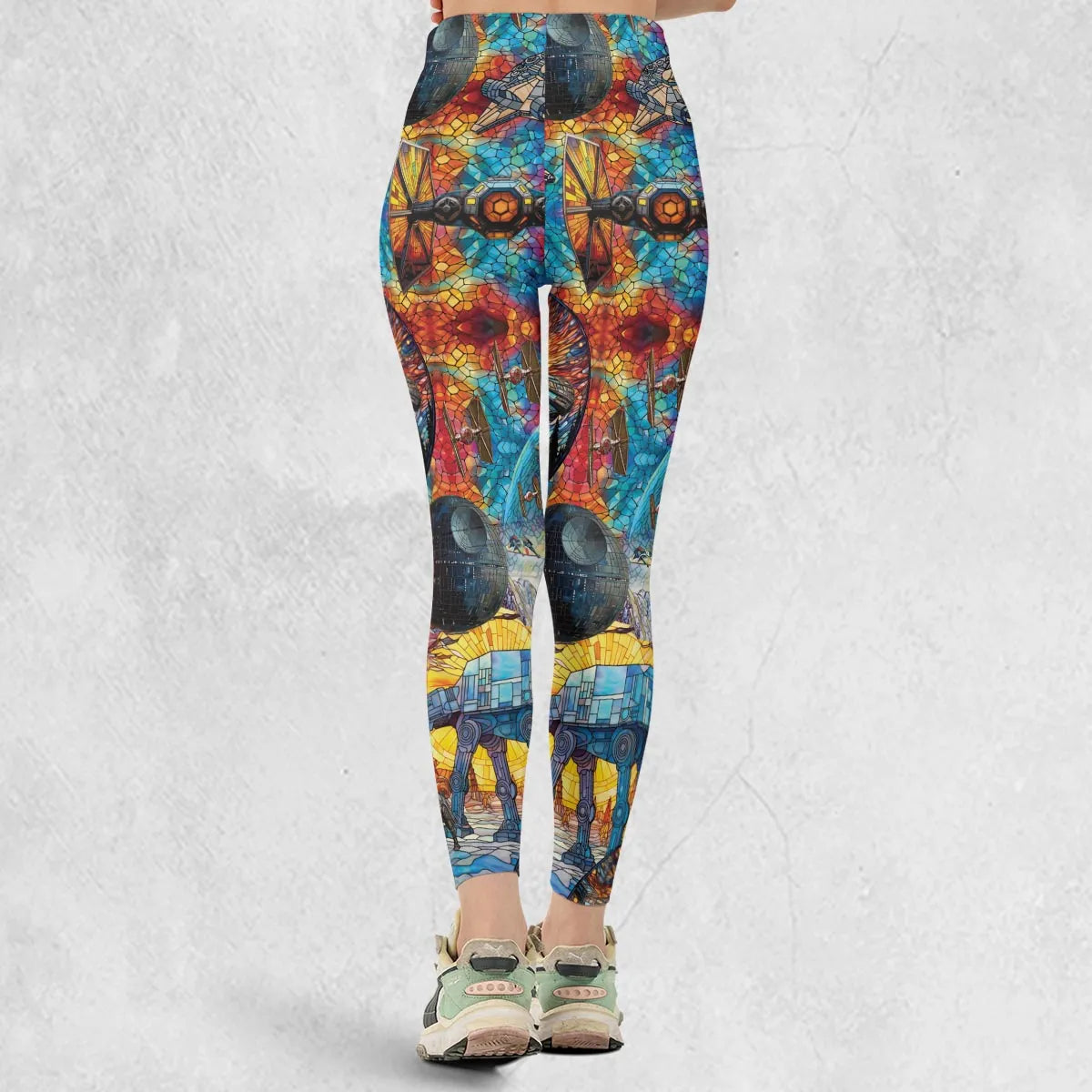 Spaceships Death Star Suncatcher Glass Legging