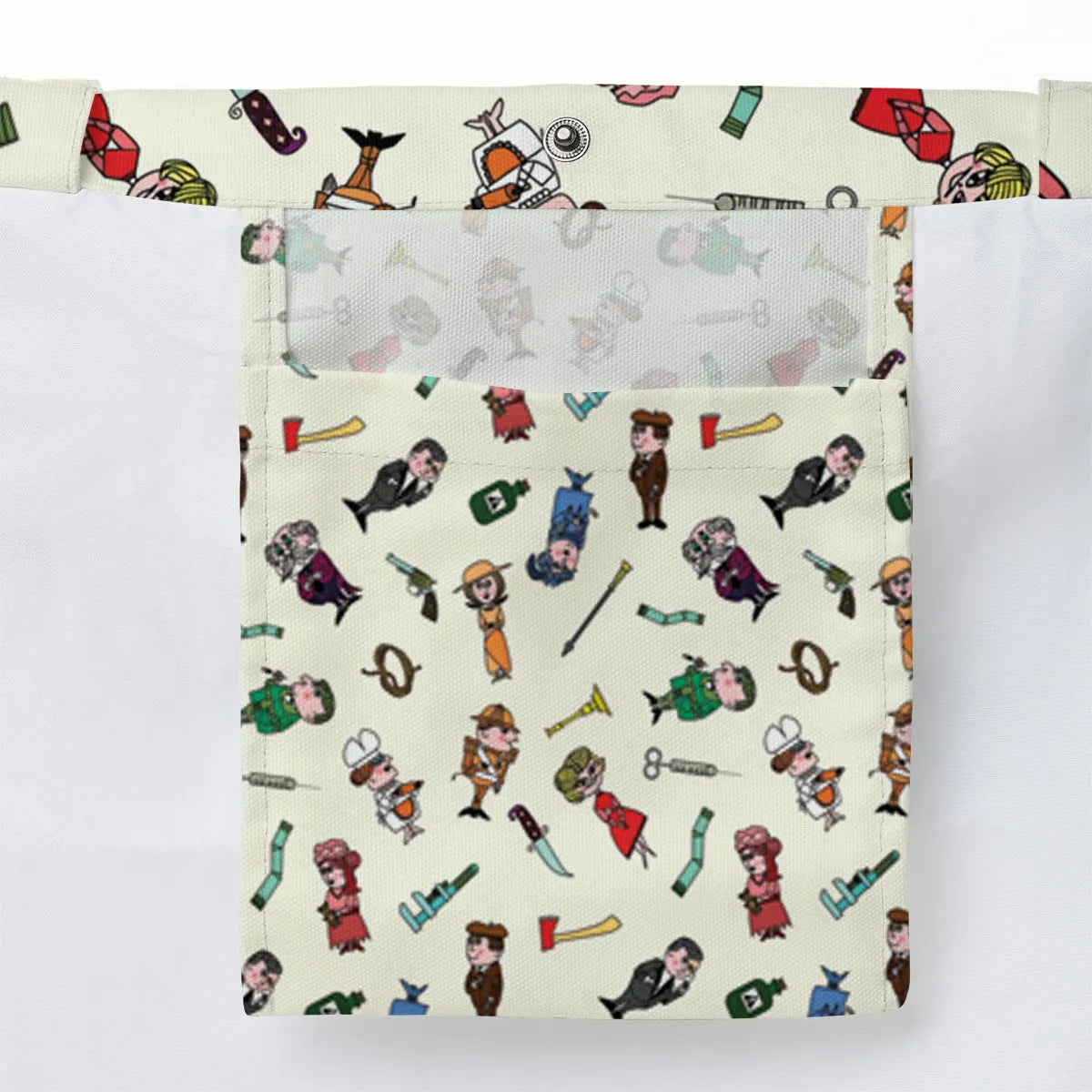 Clue Board Game Characters Large Tote Bag