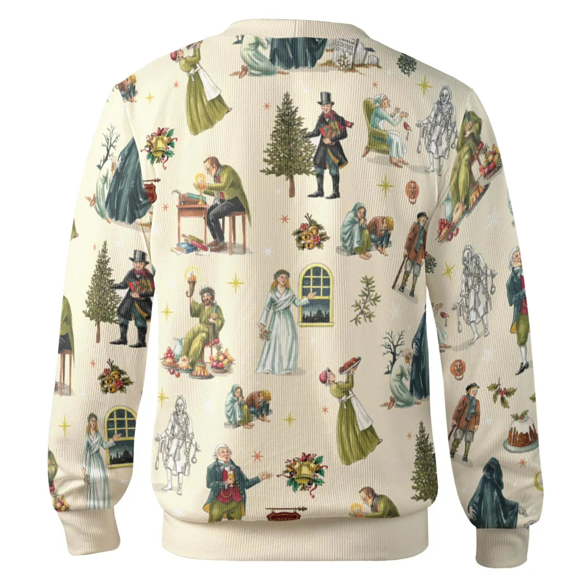 A Christmas Carol Characters Pattern Cardigan