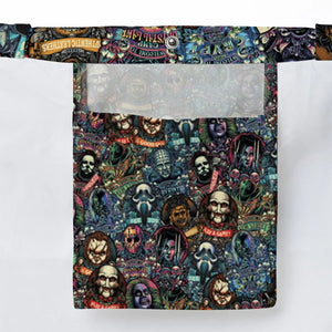 Horror Movie Characters Pattern Large Tote Bag