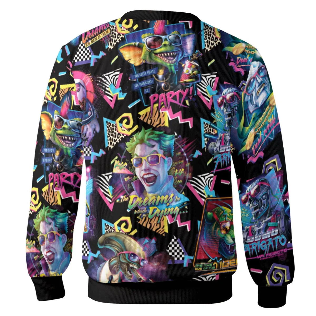 Retro Horror Characters Halloween Cardigan