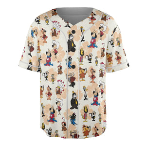 Nostalgia Underdog Characters Unisex Baseball Jersey