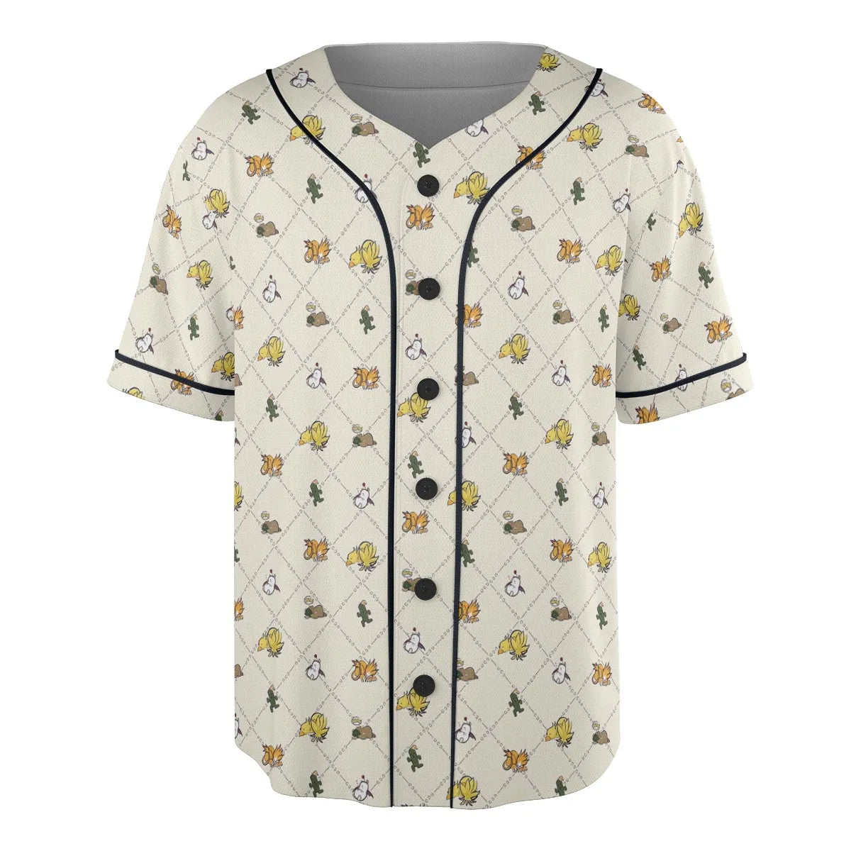 Final Fantasy Sleeping Creatures Pattern Unisex Baseball Jersey