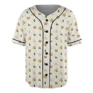Final Fantasy Sleeping Creatures Pattern Unisex Baseball Jersey