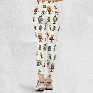 Doctor Who and Mr Men Pattern Legging