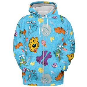Bear in the Big Blue House All-over Print Hoodie
