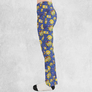 Trippy Simpsons Melting Flare Leggings