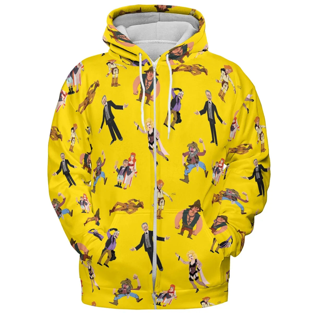 Blazing Saddles Characters All-over Print Hoodie