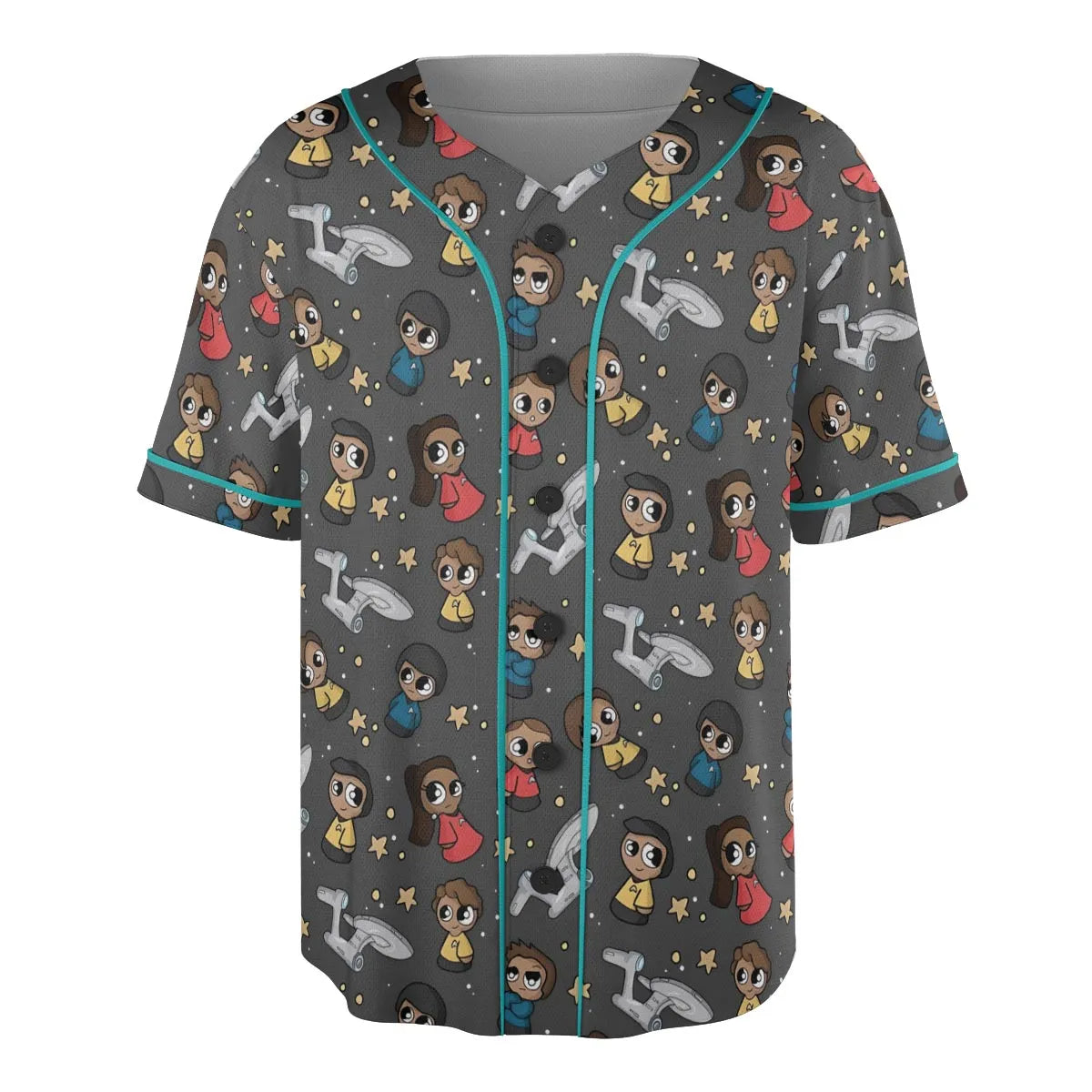 Cute Space Star Trek Unisex Baseball Jersey