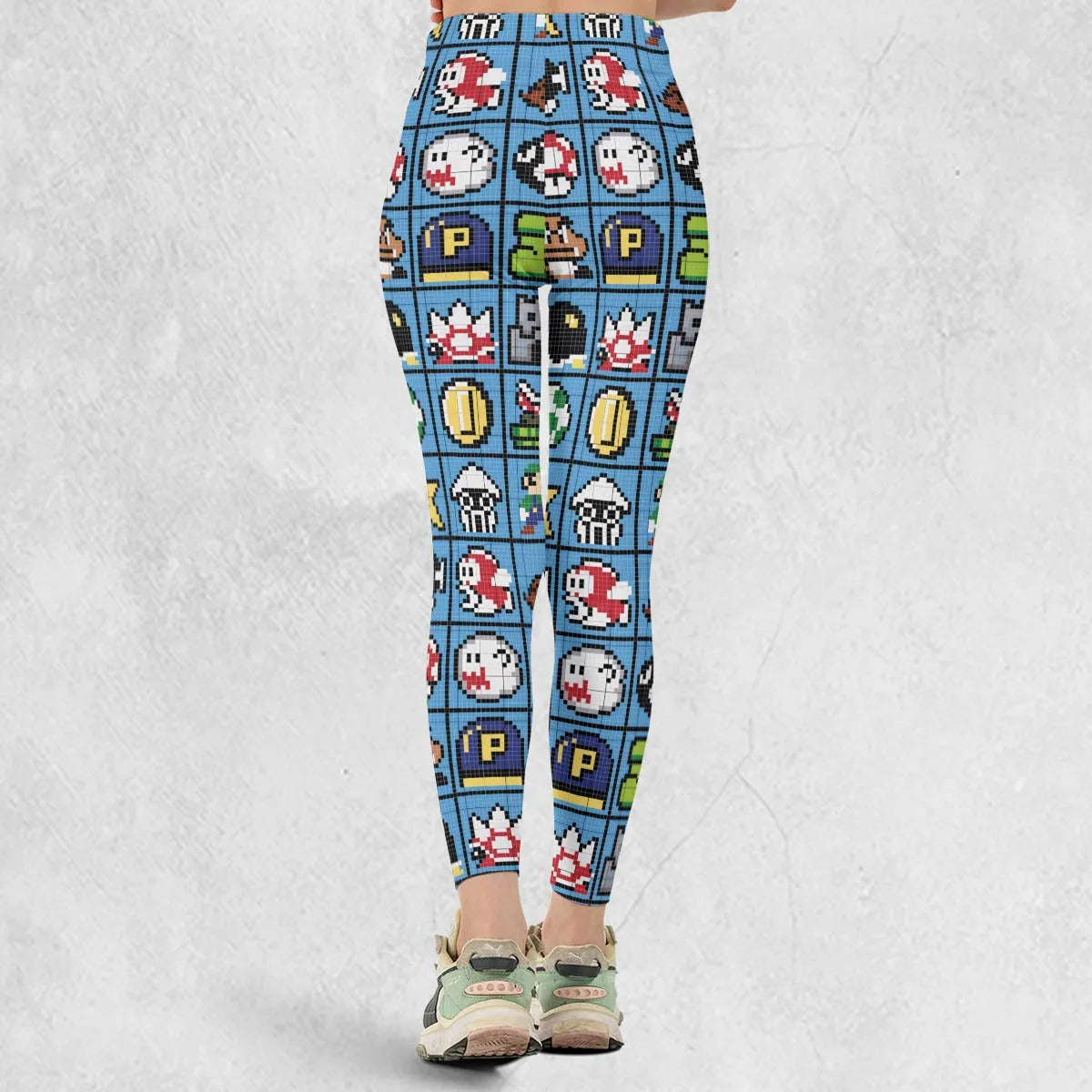 Mario Pixel Super Mario Pattern Legging