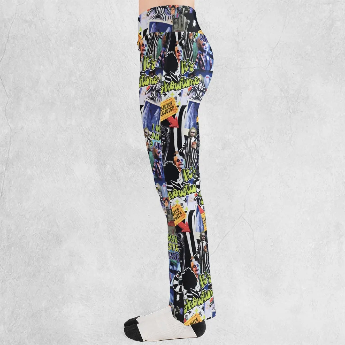 I Myself Am Strange Unusual Beetlejuice Flare Leggings