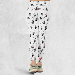 Baby Horror Characters Pattern Legging