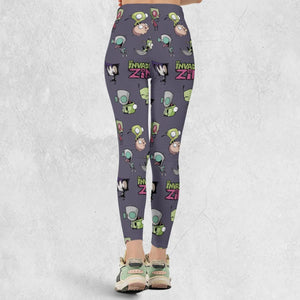 Invader Zim Pattern Legging