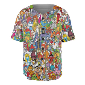 90s Cartoon Legends Unisex Baseball Jersey