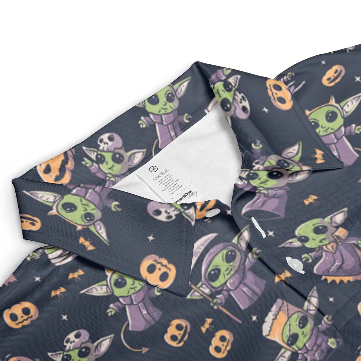 Cute Baby Yoda Halloween Pattern AOP Men/Women Polo Shirt