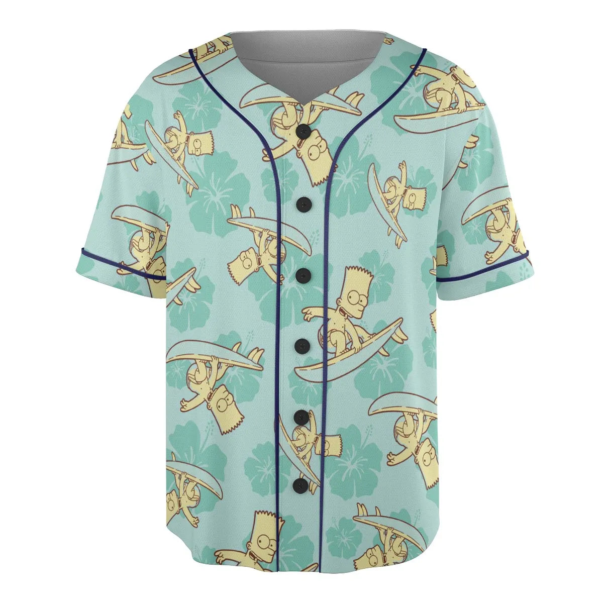 Surfing Simpsons The Simpsons Unisex Baseball Jersey