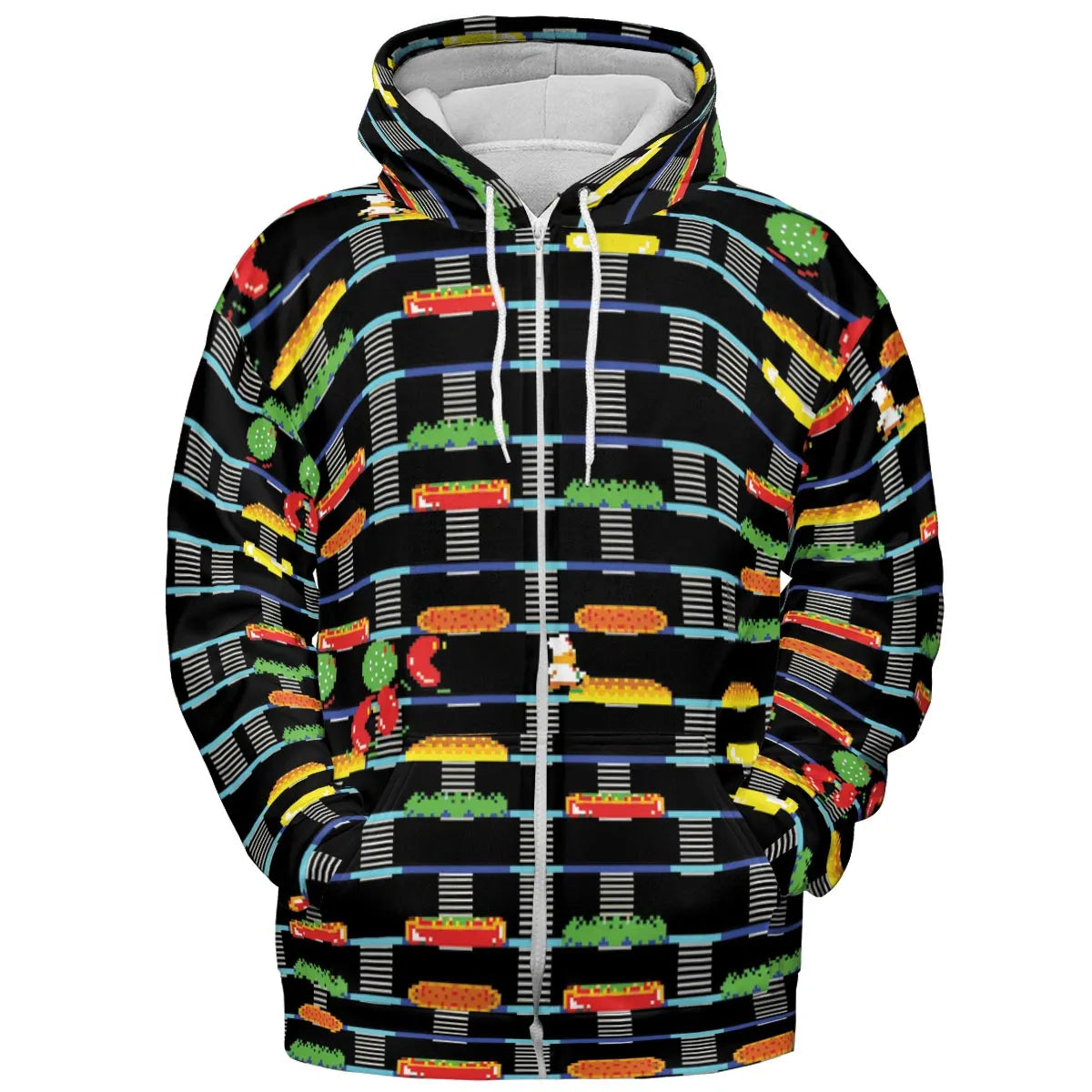 BurgerTime Arcade Game All-over Print Hoodie