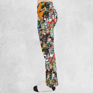 Danny Phantom Characters Collage Flare Leggings