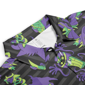 Ghost Type Pokemon Pattern AOP Men/Women Polo Shirt