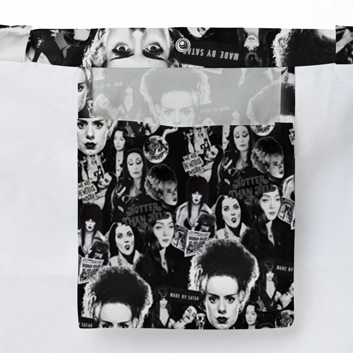 Horror Ladies Slay Collage Classic Horror Movies Large Tote Bag