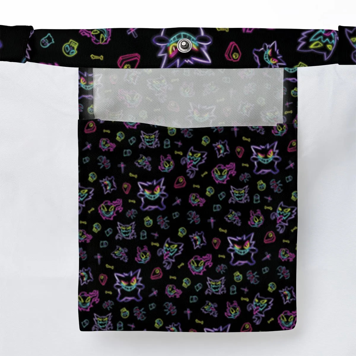 Neon Gastly Haunter Gengar Pokemon Large Tote Bag