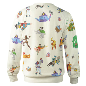 80s Classic Cartoon Characters Cardigan