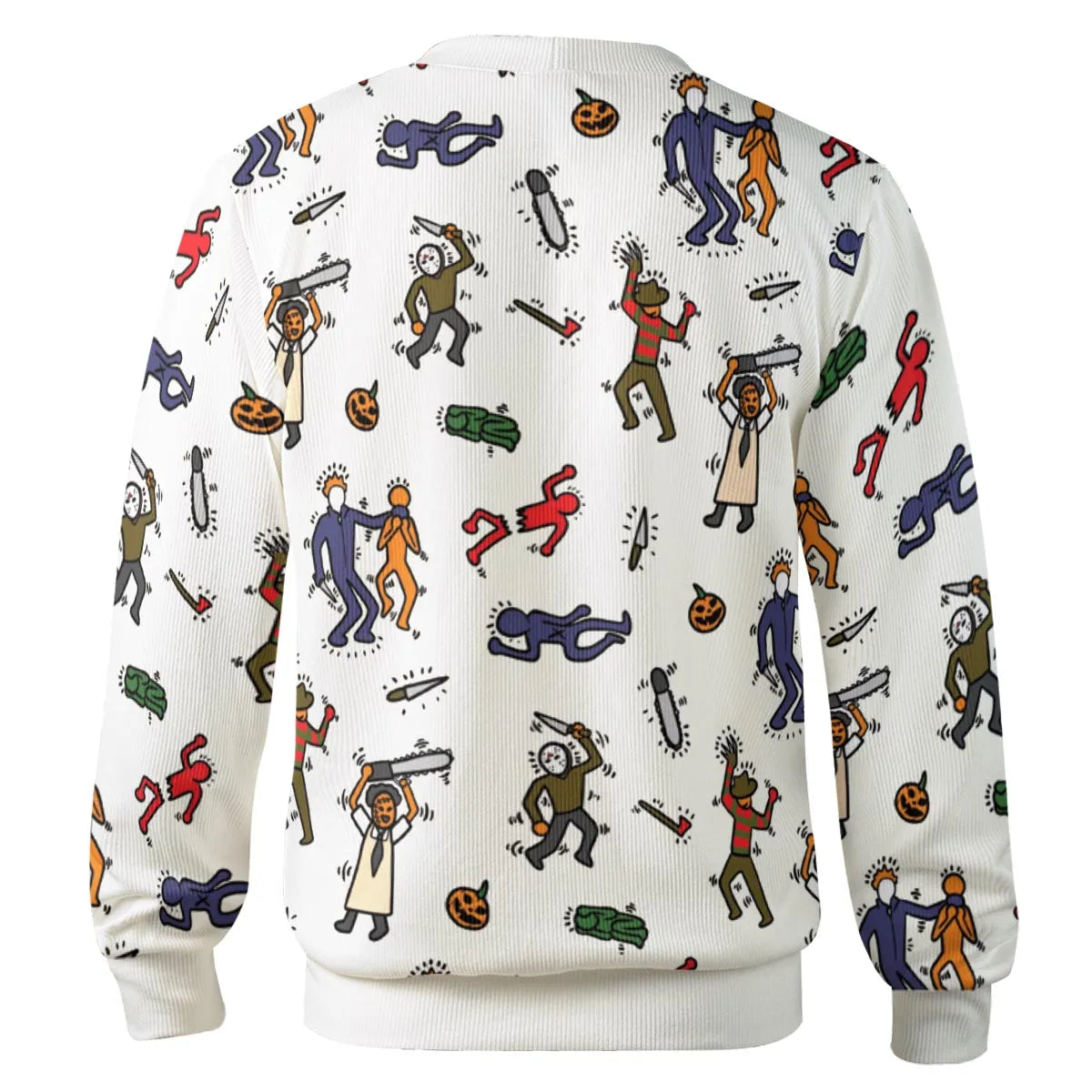 Horror Movie Pop Characters Pattern Cardigan