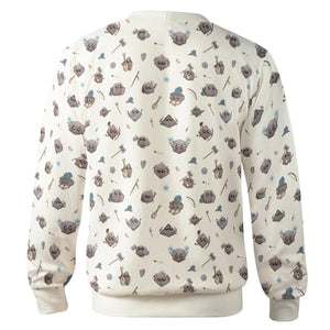 Kawaii Dices DnD Pattern Cardigan