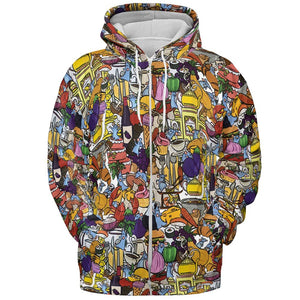 All-over Print Hoodie - D9CEJCGY -  - 3