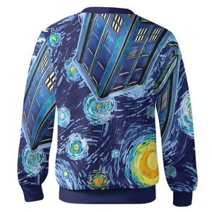 Tardis Starry Night Doctor Who Cardigan