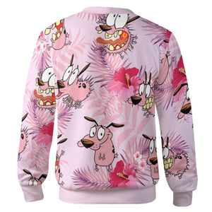 Courage the Cowardly Dog Floral Tropical Cardigan