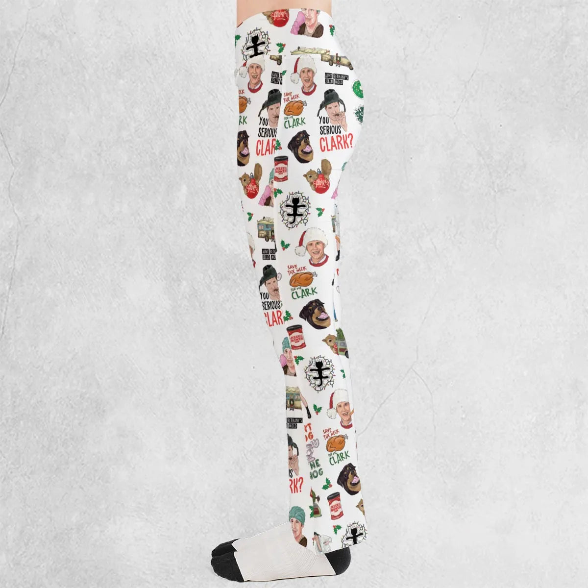 National Lampoon's Christmas Vacation Pattern Flare Leggings