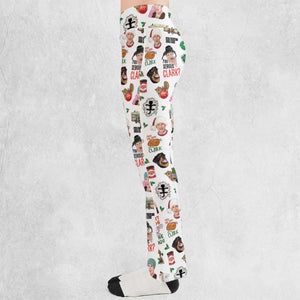 National Lampoon's Christmas Vacation Pattern Flare Leggings