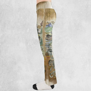 The Goonies Adventure Map Flare Leggings