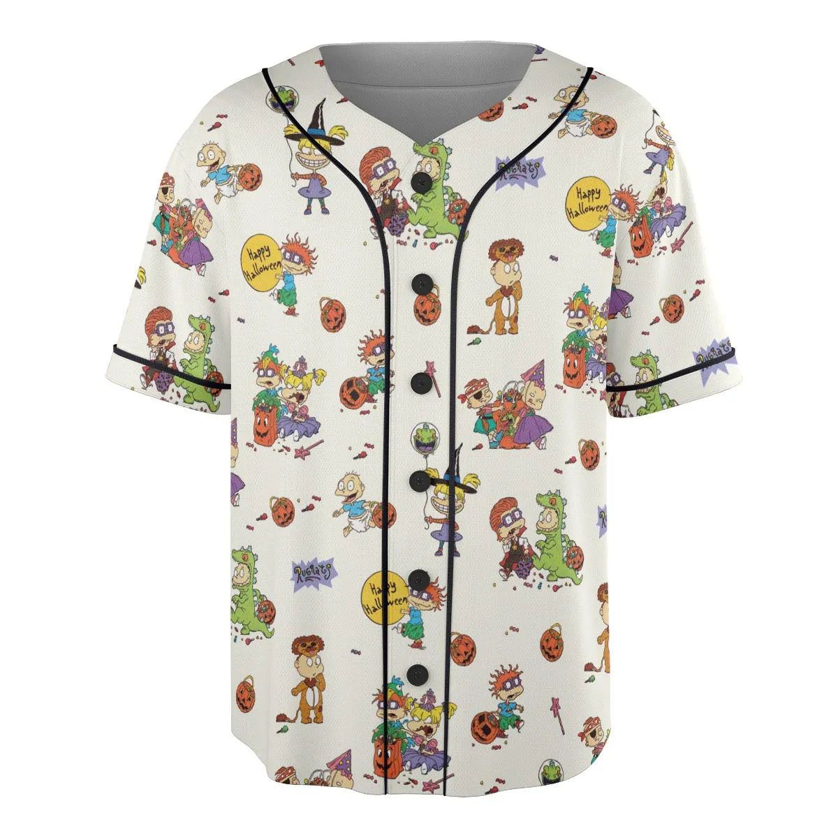 Rugrats Happy Halloween Pattern Unisex Baseball Jersey
