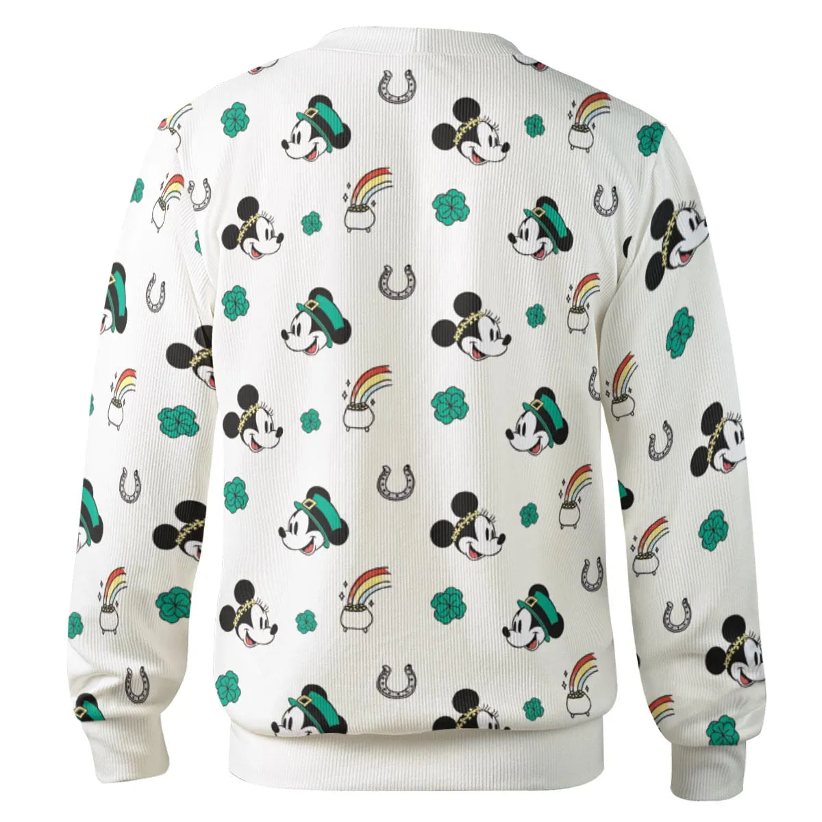 Mickey and Minnie St. Patrick's Day Pattern Cardigan