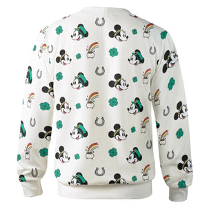 Mickey and Minnie St. Patrick's Day Pattern Cardigan