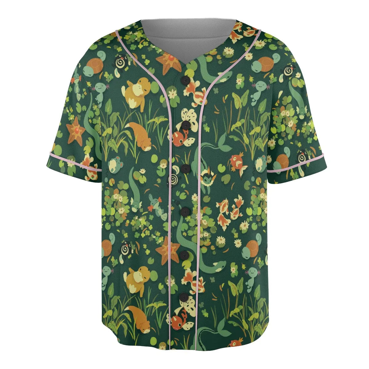 Under Water Type Pokemon Unisex Baseball Jersey