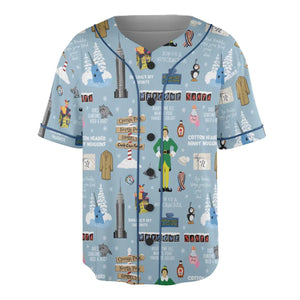Buddy the ELF Quotes Christmas Unisex Baseball Jersey
