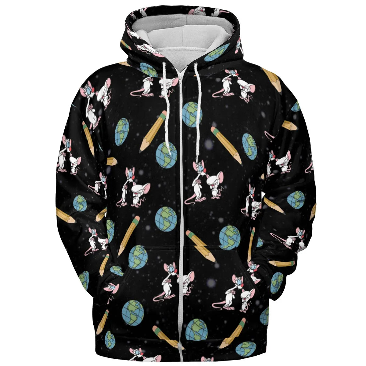 Geek Drip Pinky and The Brain All-over Print Hoodie