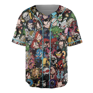 DC Villains Chibi Unisex Baseball Jersey