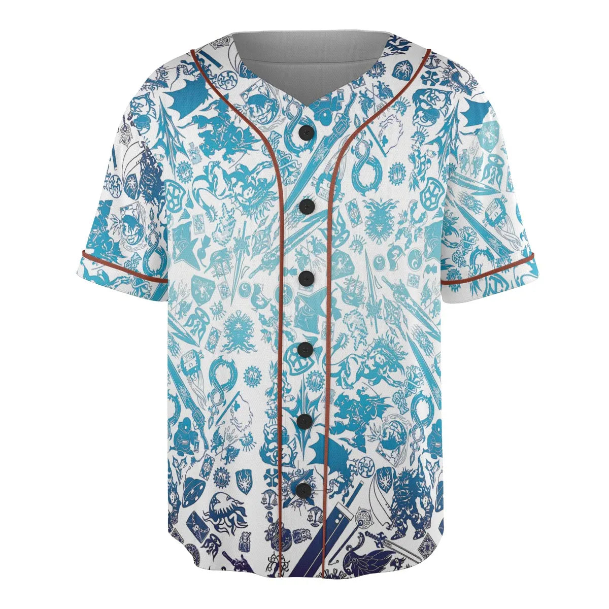 Blue Moggle Final Fantasy Unisex Baseball Jersey