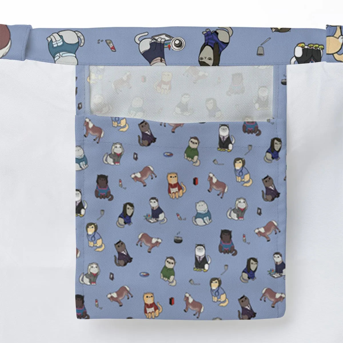 Purrs and Recreation Parks and Recreation Large Tote Bag
