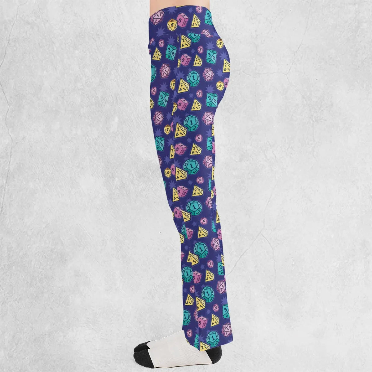 Pixel Dice DnD Flare Leggings