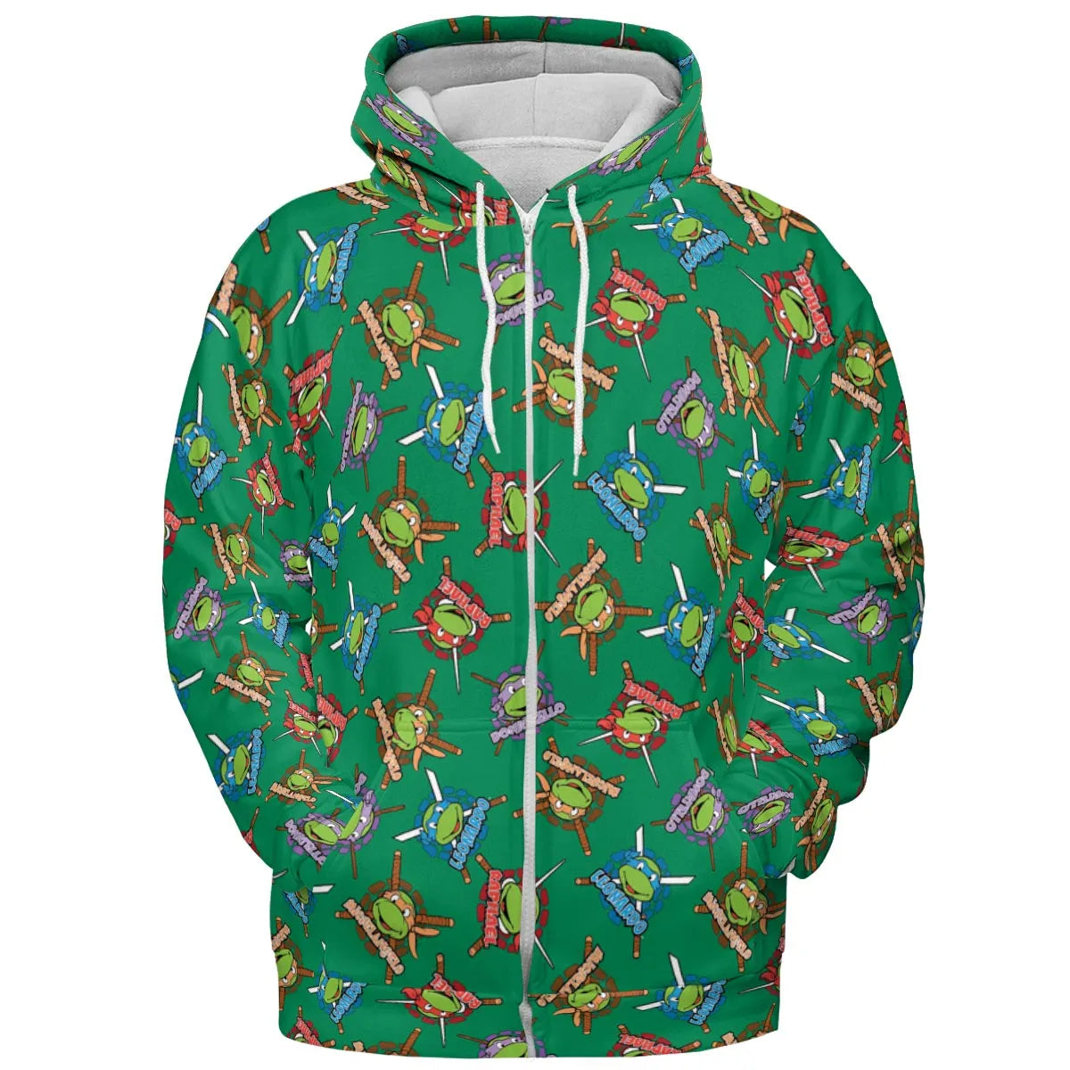 TMNT Characters Pattern All-over Print Hoodie