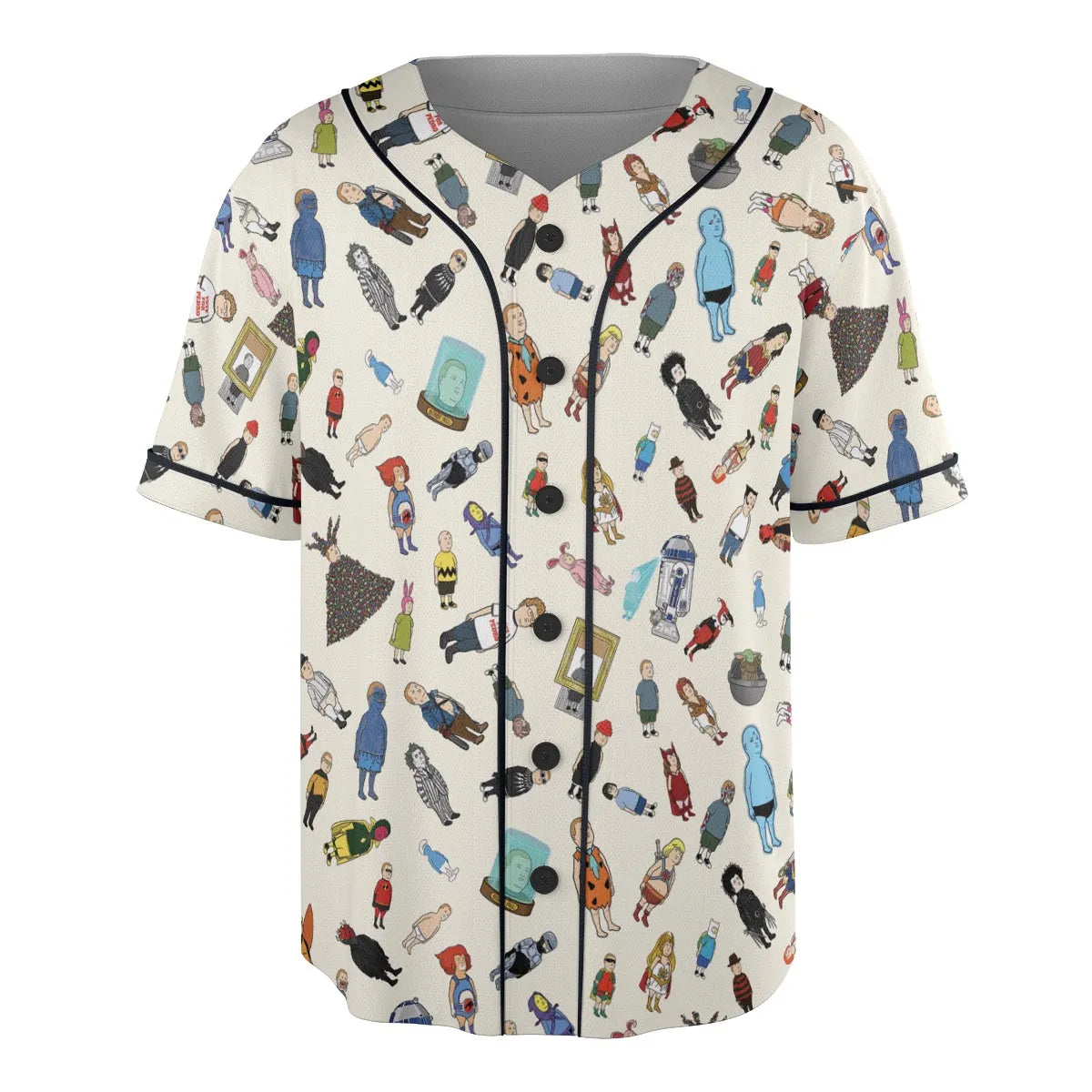 Bobby Hill King Of The Hill Pattern Unisex Baseball Jersey