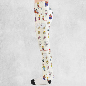 Schoolhouse Rock Characters Flare Leggings